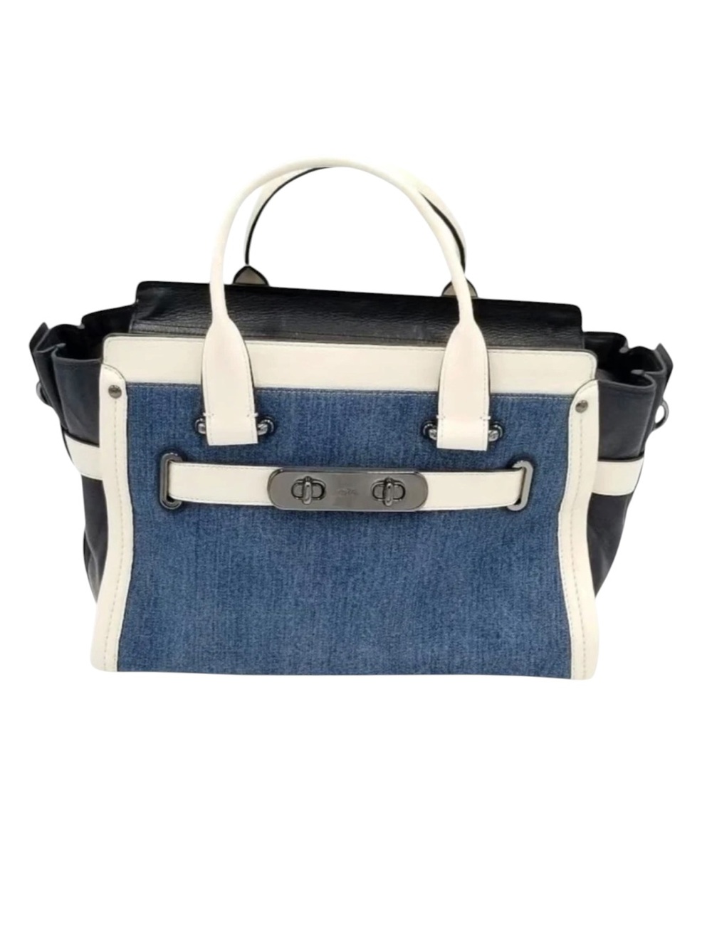 COACH SOFT SWAGGER IN COLORBLOCK DENIM